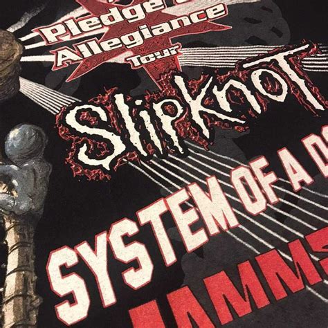 Vintage S Pledge Of Allegiance Tour Slipknot Band M Gem