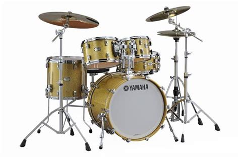 Yamaha Acoustic Drum Kit Absolute Hybrid Maple Gold Champagne Sparkle Music Gallery