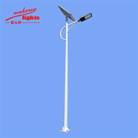 Outdoor Galvanized Q Lamp Pole Solar Streetlight Lamp M Street