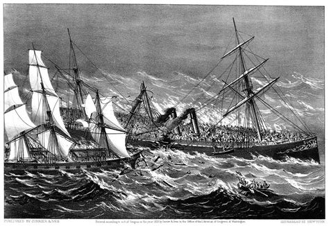 Shipwreck 1873 Drawing By Currier And Ives Fine Art America