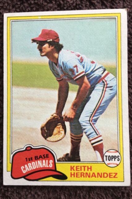 1981 TOPPS 420 KEITH HERNANDEZ Baseball Card EBay