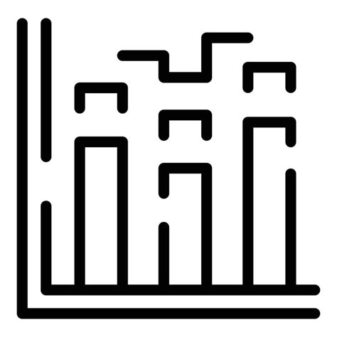 Business Bar Chart Icon Outline Style Vector Art At Vecteezy