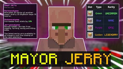 Making Millions During Mayor Jerry Hypixel Skyblock Youtube