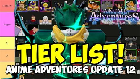 UPD 12 Anime Adventures All Unit Tier List Deku Update EroFound