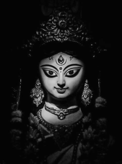 Maa Durga Black And White Photo Durga Black And White Face Devi Images Hd