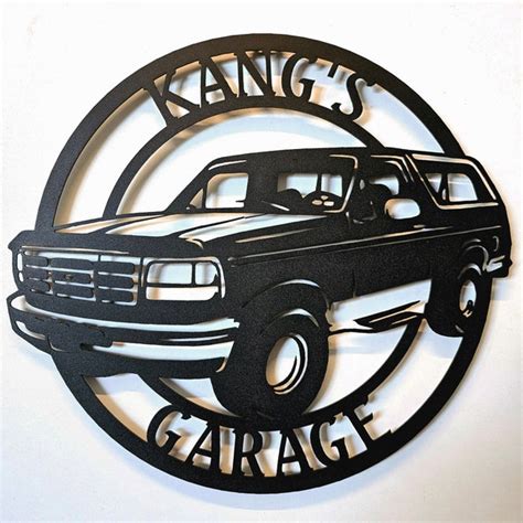 Ford Bronco Garage Signs Etsy