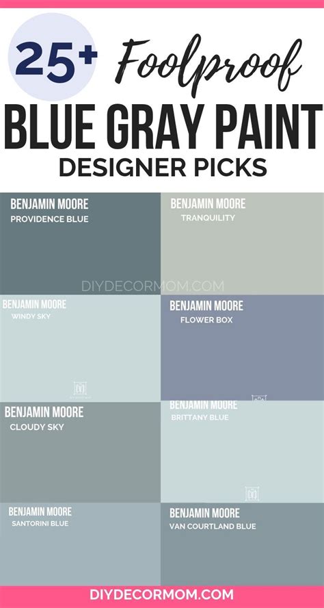 Behr Best Blue Gray Paint Colors Viva Burrow