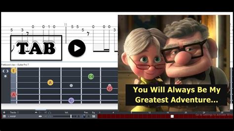 Guitar Tab Disney Pixar S Up Married Life Carl Ellie OST