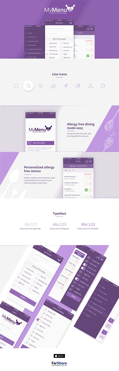 My Menu iOS App on Behance