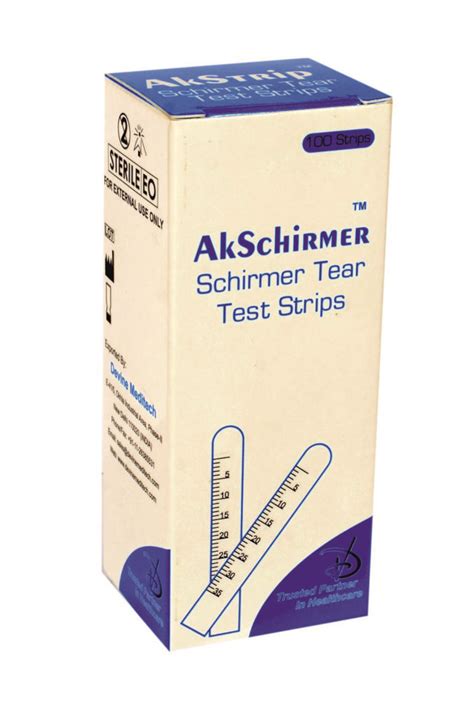 Schirmer Tear Test Strips - IAPB Valued Supplier Scheme