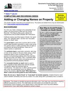 How To Complete And Record A Deed In California How To Complete And