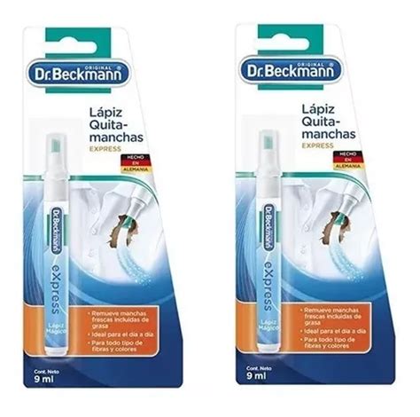 2 Pc Dr Beckmann Lápiz Quita manchas Ropa Pluma Plumón Envío gratis