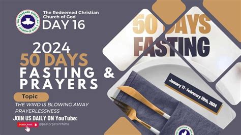 DAY 16 OF 50 DAYS II RCCG 2024 FASTING AND PRAYERS II PST PETER II 26TH