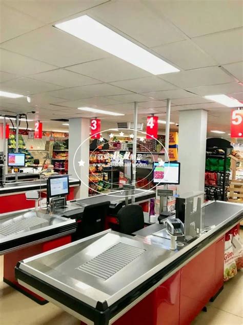 Metal Cash Counter Wraps Supermarket Checkout Counterretail