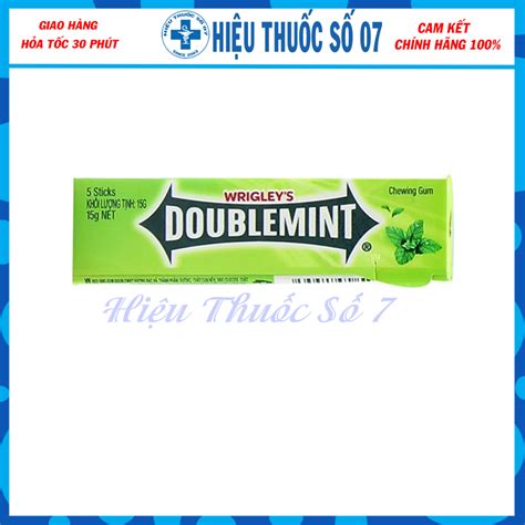 Kẹo cao su Doublemint hương Bạc Hà thanh 15g | Shopee Việt Nam