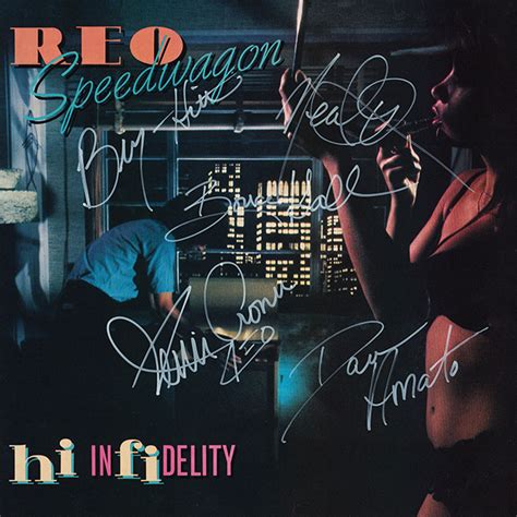 REO Speedwagon Band Signed Hi Infidelity Album Artist Signed