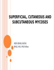 Superficial Cutaneous And Subcutaneous Mycoses Skin Fungal Course Hero