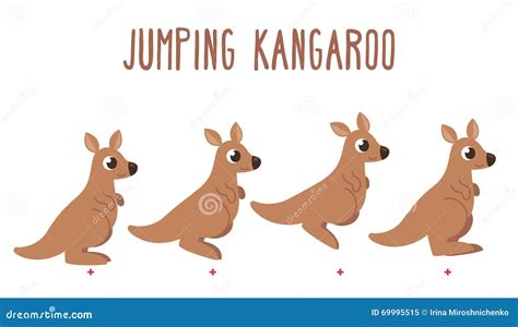 Cartoon Kangaroo Jumping Royalty-Free Stock Image | CartoonDealer.com ...