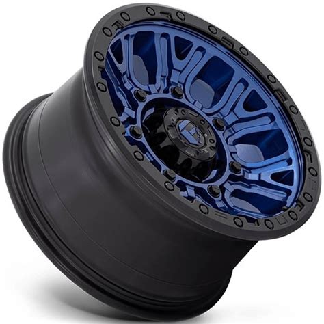 FUEL TRACTION D827 DARK BLUE W BLACK RING Tyremagic