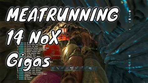 Meatrunning 14 NoX Gigas In The Meatrun Cave Server 952 ARK PS4 PVP