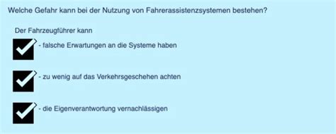 Welche Gefahr Kann Bei Der Nutzung Von Fahrerassistenzsystemen Bestehen