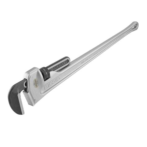 Ridgid In Aluminum Straight Pipe Wrench For Plumbing Sturdy