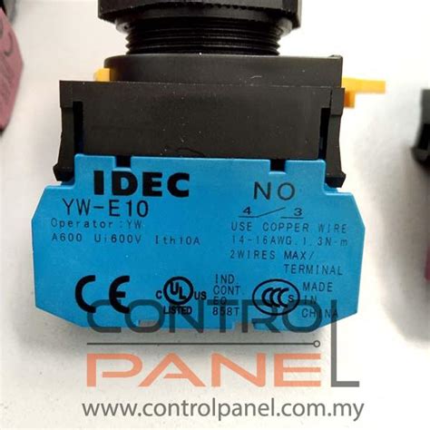 No Contact Block For Idec Yw Series Yw E Electrical Control Panel