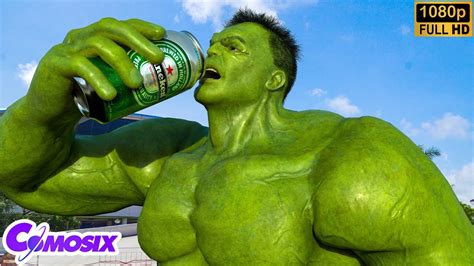 The Incredible Hulk Vs Thanos Fight Scene Avengers Hulk Drinks