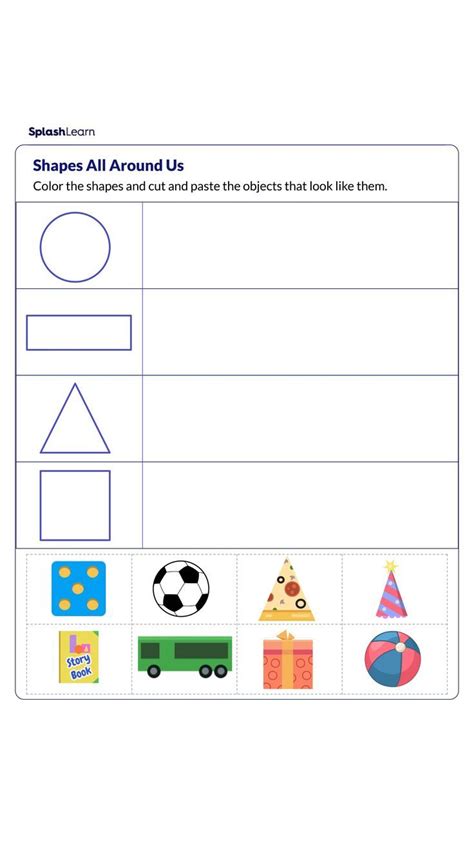 geometry worksheets  kids