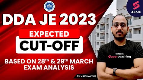 DDA JE Expected Cut Off 2023 Based On 28 29 Exam DDA JE Cut Off