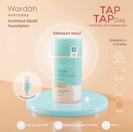 Wardah Everyday Luminous Liquid Foundation 35ml Kemasan Baru Lazada