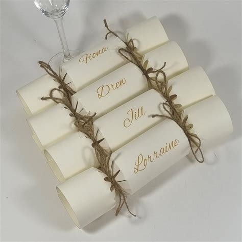 Diy Personalised Christmas Crackers Kit Any Ribbon Colour Make Fill