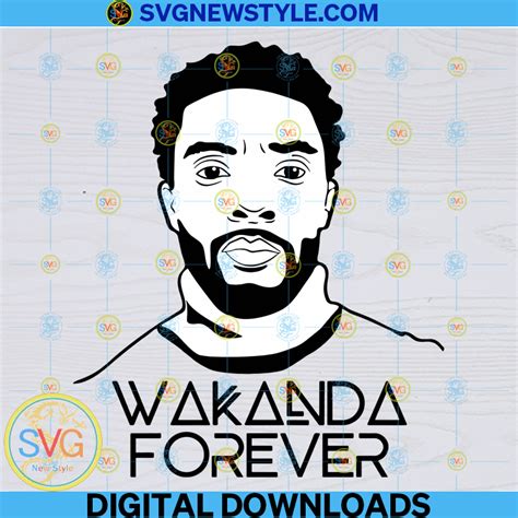 Black Panther Wakanda Forever Svg PNG EPS DXF Cricut File