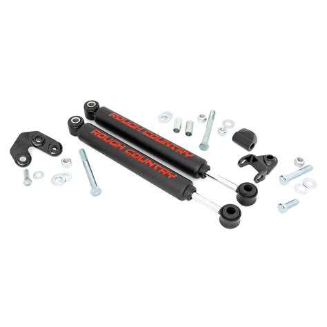 Rough Country Dual Steering Stabilizer 2 5 6 5 Inch Lift Jeep