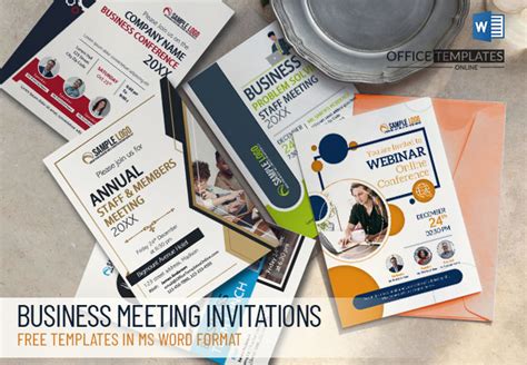 5 Free Meeting Invitation Templates In Ms Word Format