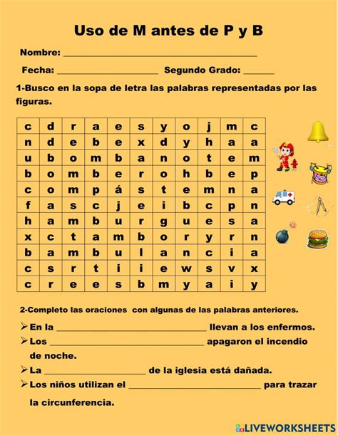 M Antes De P Y B Online Worksheet Periodic Table Grado Diagram