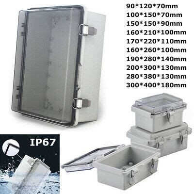 Ip Waterproof Enclosure Electronic Case Clear Cover Hinged Lid