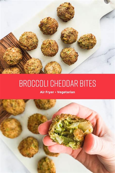 Air Fryer Broccoli Cheddar Bites | Broccoli cheddar bites, Air fryer recipes easy, Broccoli ...