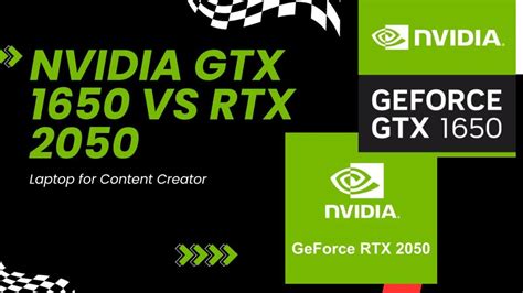 Nvidia GTX 1650 Vs RTX 2050 GPU Laptop for Content Creator