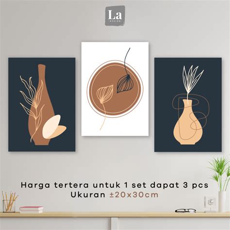 Dekorasi Hiasan Pajangan Dinding Minimalist Aesthetic Bingkai Dinding