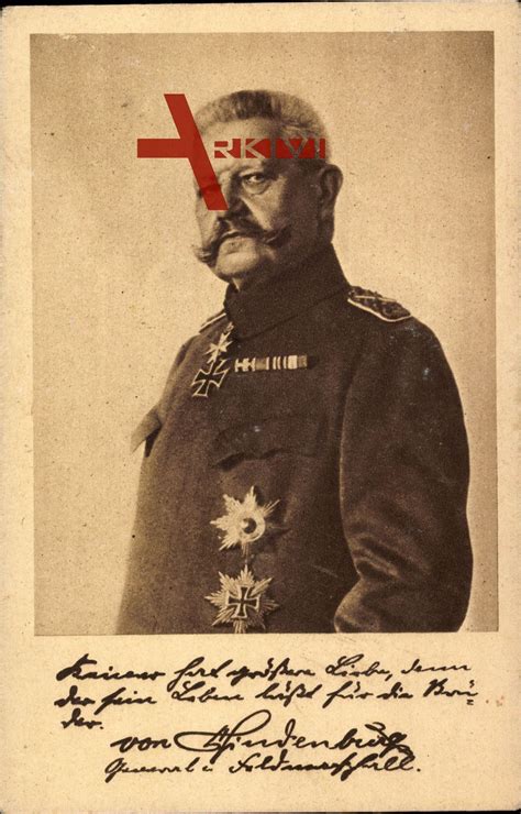 Generalfeldmarschall Paul Von Hindenburg Ludendorff Spende Xl