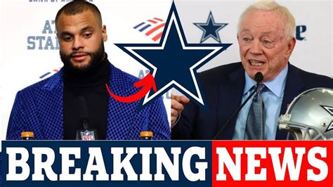 Dak Prescott Shocks Fans Bids Farewell To Dallas Cowboys Jerry Jones