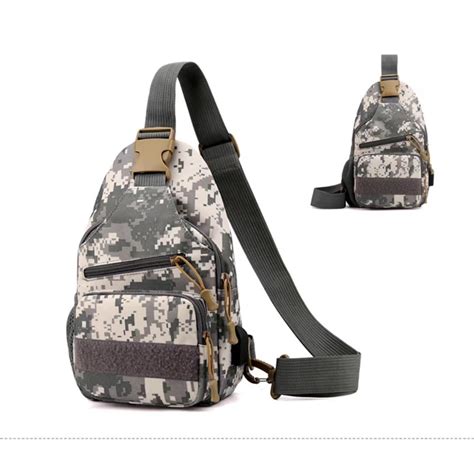 Mochila Pochete Masculino T Tica Militar Camuflada Transversal Lona