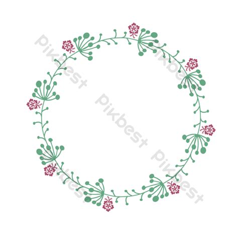 Svg Color Drawing Plant Floral Border Png Images Eps Free Download