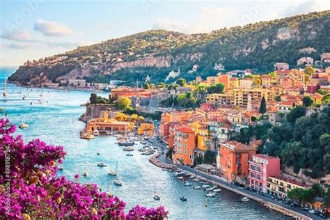 Villefranche Sur Mer Village Next To Nice On The French Riviera In