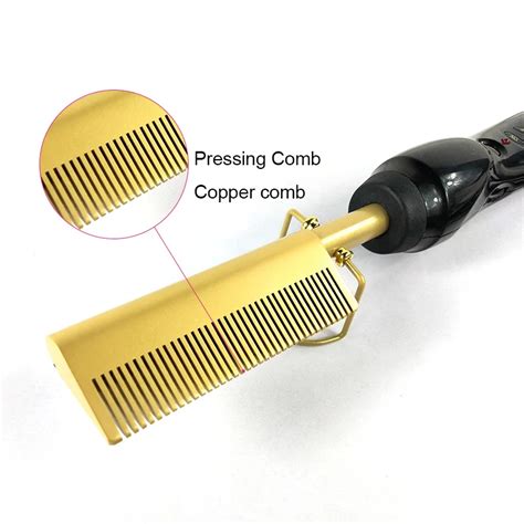 Hot Sale High Temperatures Pressing Comb 500 Degree Ceramic Comb Bling Crystal Hair Straightener