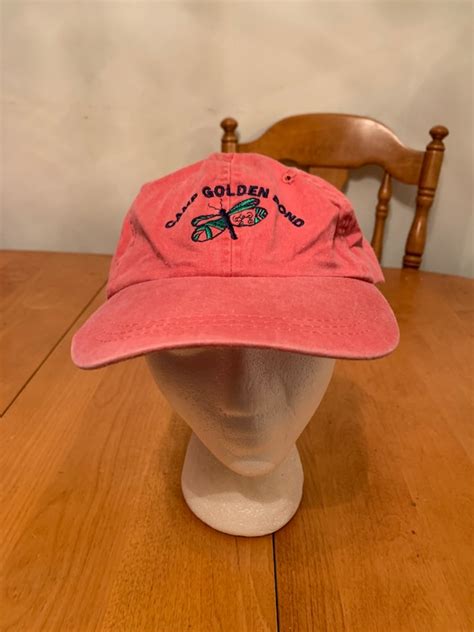 Vintage Camp Strapback Hat 1990s 80s R1 Gem