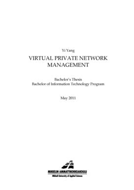 Fillable Online Virtual Private Network Management Theseus Fax Email