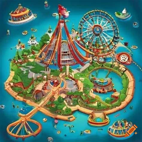 Map Of A Theme Park On Craiyon