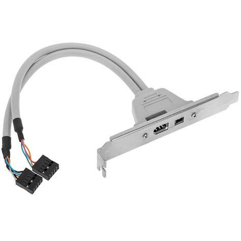 Plate 400 IEEE 1394 FireWire 4 Pin And 6 Pin Female Cablematic